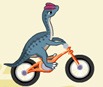 Dinosaur Bike Stunt